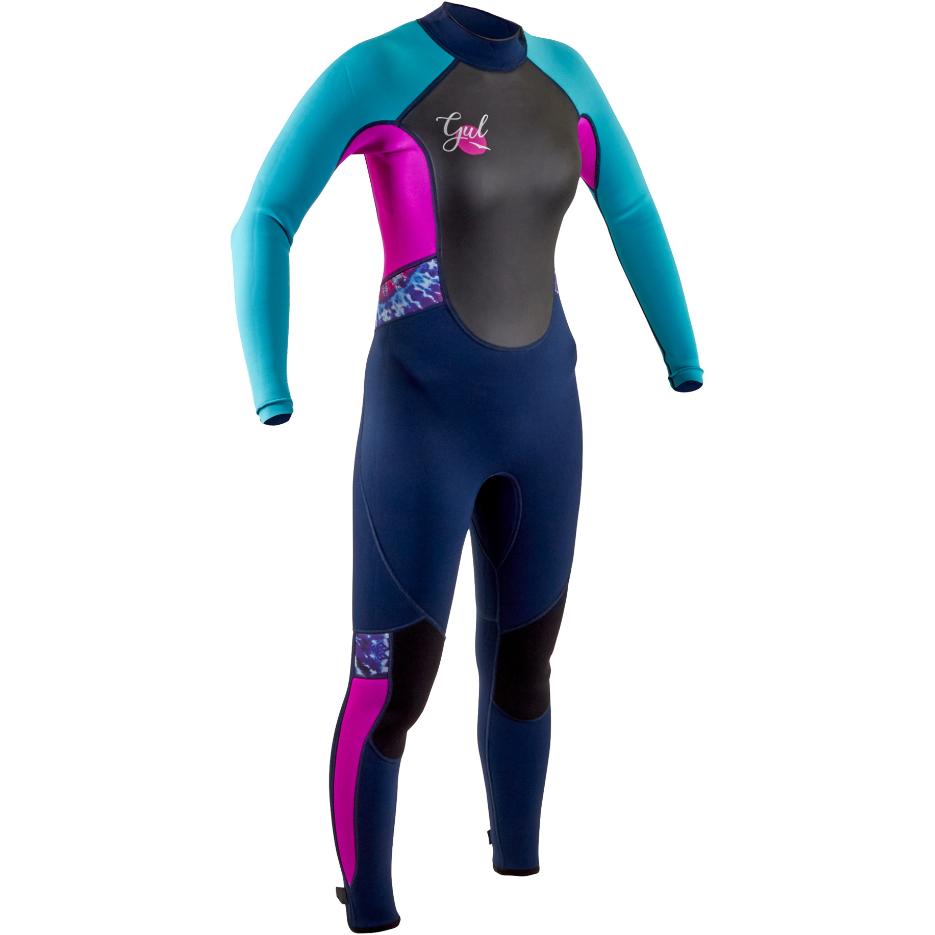 2020 GUL Junior Response 3/2mm Back Zip Wetsuit RE1323-B7 - Navy / Rouge